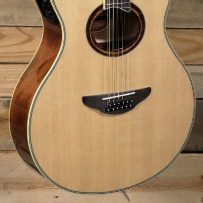 Yamaha APX700II-12 Thinline 12-String Acoustic/Electric Guitar Natural image 1