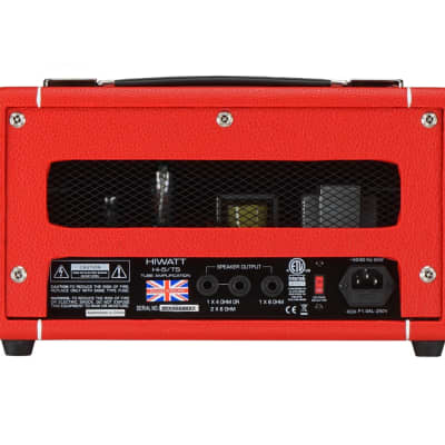 Hiwatt Hi-5 Amplifier Head - World Red Head Day Exclusive - Limited Red Tolex image 4