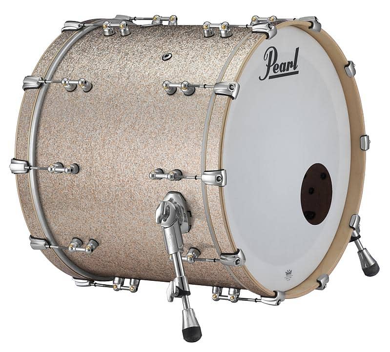 Pearl Music City Custom Reference Pure 22"x18" Bass Drum BRIGHT CHAMPAGNE SPARKLE RFP2218BX/C427 image 1