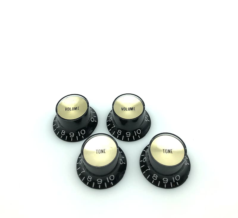 Gibson Oem Small Font Reflector Knobs Set 1990’s 00’s Reverb