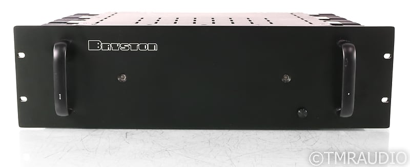 Bryston 4B Vintage Stereo Power Amplifier; 4-B; Black; 19" Faceplate image 1