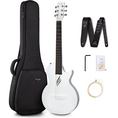 Enya NOVA GO White Acoustic Guitar 