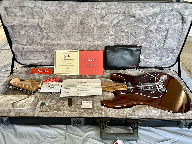 Fender Mod Shop custom American Stratocaster HSS Walnut | Reverb
