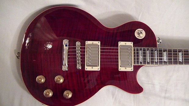 Epiphone Les Paul 1960 Tribute Plus 2012 Black Cherry Flame Top