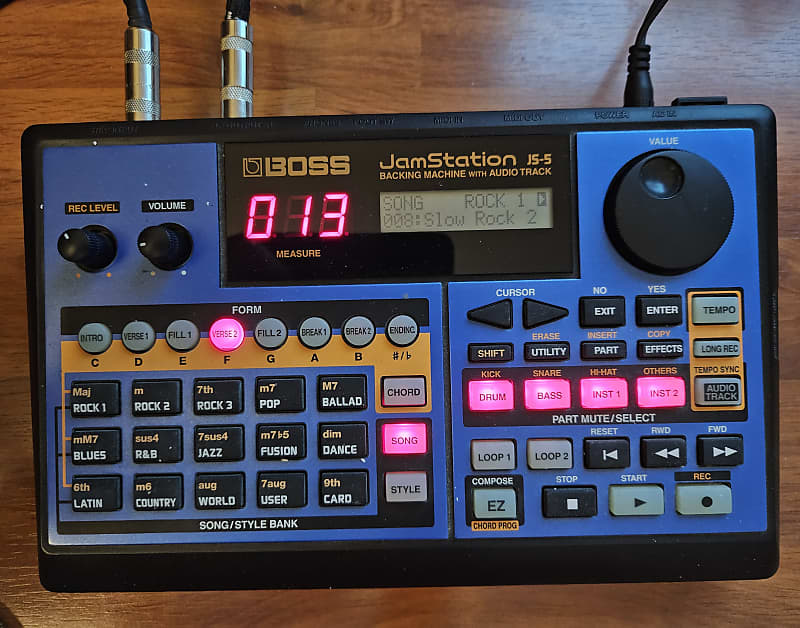 Boss JS5 Jam Station MultiEffect Unit 2000s Blue Reverb UK