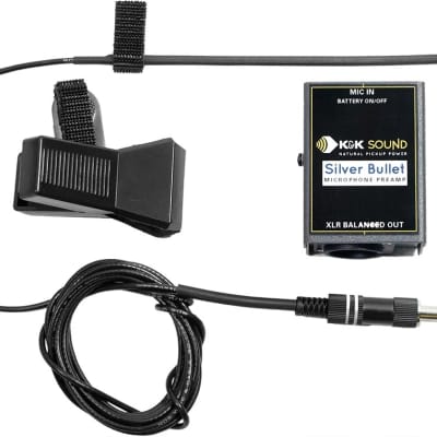 K&K Sound Golden Bullet URB Upright Bass Microphone with Preamp, XLR Out