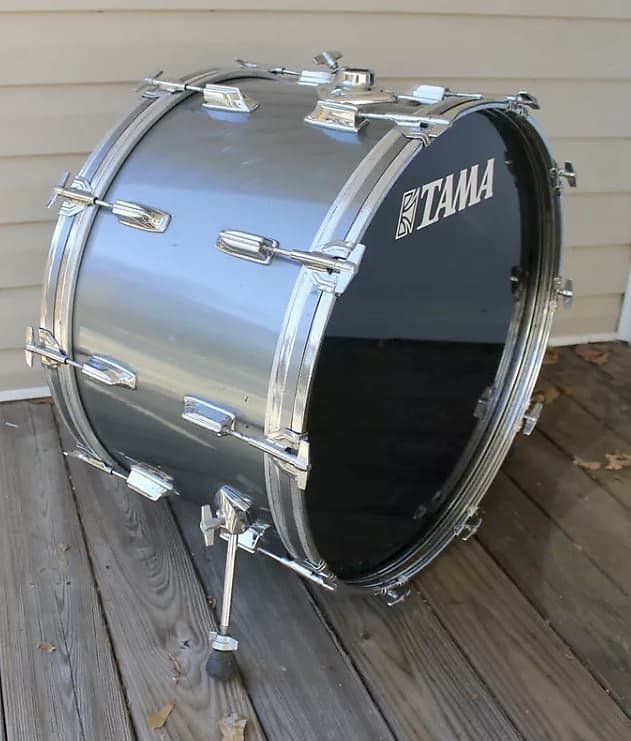 Tama Imperialstar 24x14 bass drum rerings Royal Pewter image 1