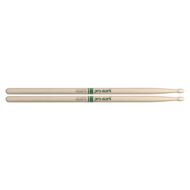 Promark American Hickory 5B Natural Wood Tip Drum Sticks image 1