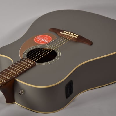 2021 Fender Redondo Player Slate Satin Finish Acoustic Guitar image 5