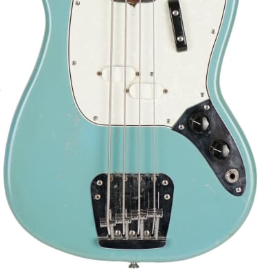 1966 Fender Mustang Bass Daphne Blue image 2