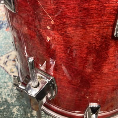Tama - 14x13" Superstar Tom, Converted into a Floor Tom, Wine Red image 4