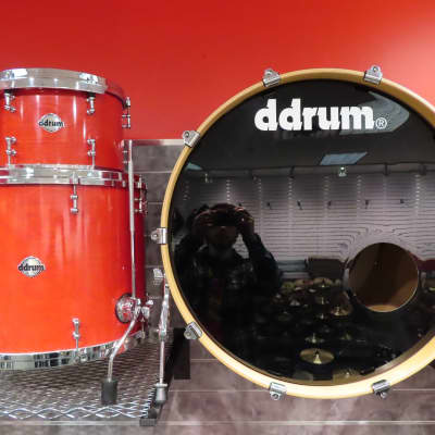 ◆DDRUM◆USA CUSTOM MAPLE 22BD 10.12TT 16FT 4点KIT フラグシップモデル　トラ杢 ddrum Custom Maple 12\"-16\"-24\" 3-piece Shell Pack (Edison, NJ