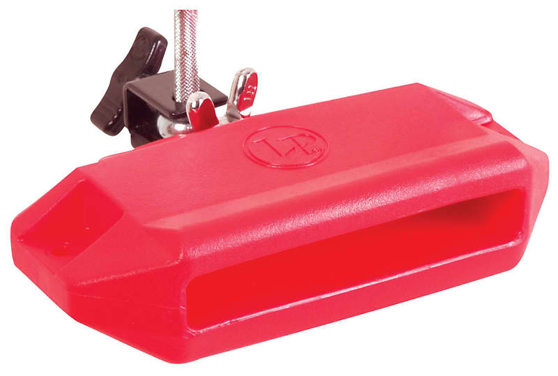 LP Latin Percussion Jam Block Low With Mounting Bracket Red image 1