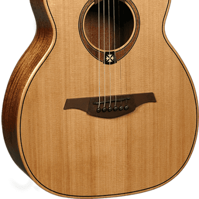 Lag Travel-RC | Travel Guitar with Red Cedar Top / Khaya Back and Sides. New with Full Warranty! image 3
