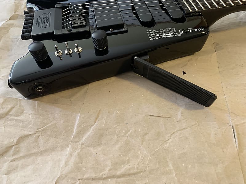 Hohner G3T 1987 Black Hss EMG Select Headless e. guitar Made in