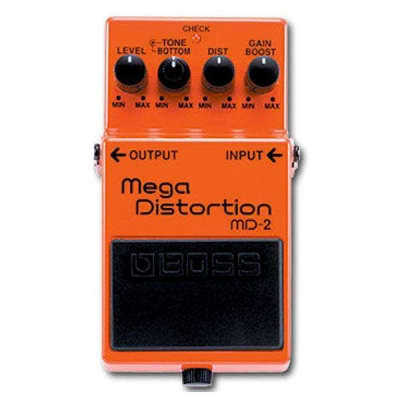 BOSS MD-2 Mega Distortion Guitar Effects Pedal Stompbox Footswitch 