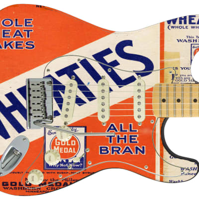 Sticka Steves Guitar Skin Axe Wrap Re-skin Vinyl Decal DIY 1925 Breakfast Champion 272 image 3