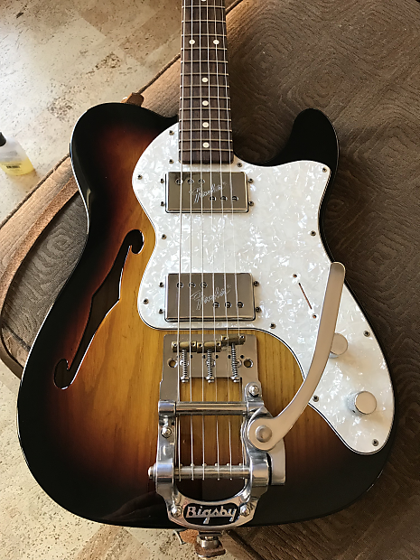 Fender Telecaster Custom Thinline with Bigsby | Reverb