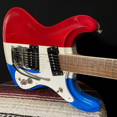 Mosrite “The Ventures" (1965) ~ ”Salesman Sample”~ Red White & Blue image 3