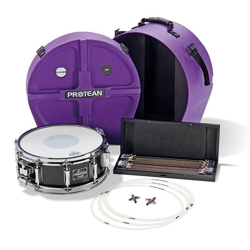 Sonor Signature Snare Drum Gavin Harrison Protean 14x5.25 Premium Pack w/Case & Extra Wires image 1