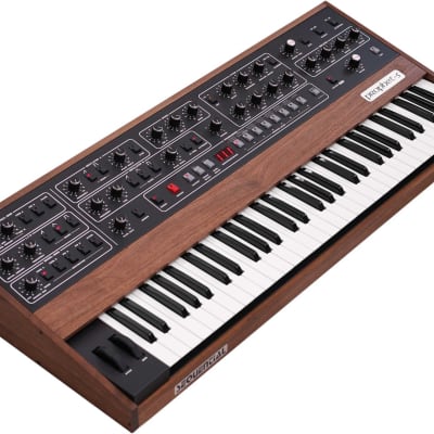 Sequential Prophet-5 61-Key 5-Voice Polyphonic Synthesizer 2020 - Present - Black with Wood Sides imagen 1