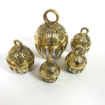 Authentic Indian Elephant Bells, Set of 5 image 1
