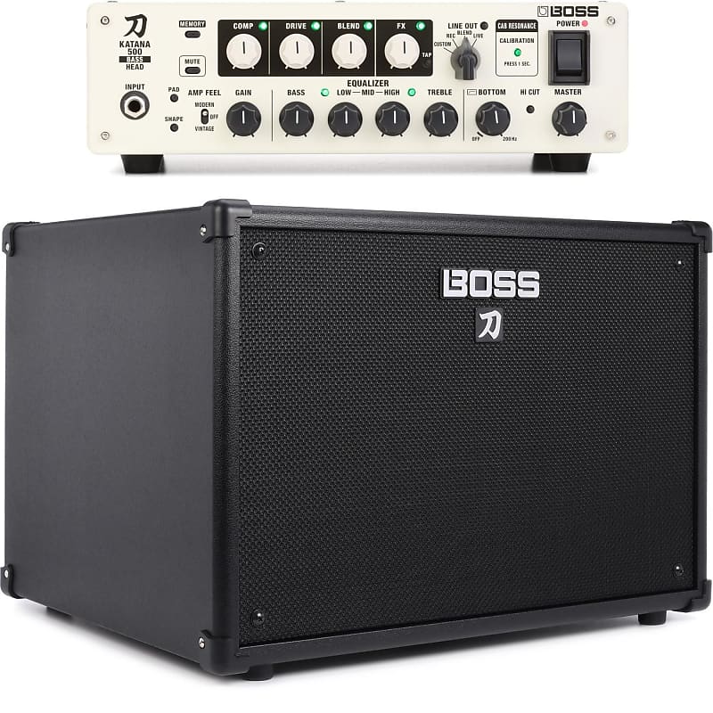 Boss Katana500 Bass Amplifier Head and Katana 1 x 12inch Reverb