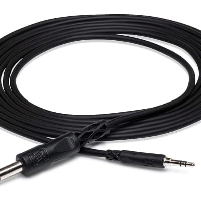 Hosa CMS-110 3.5 mm TRS to 1/4" TRS Stereo Interconnect Cable, 10 Feet image 1