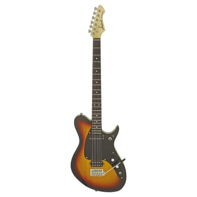 Aria Pro II J-B'Tone Jet Series Baritone Guitar - 3-Tone Sunburst - Open Box image 2