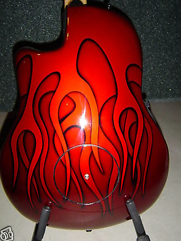 Ovation Elite 1778T-RF 2005 Limited Full Body Cherry Red
