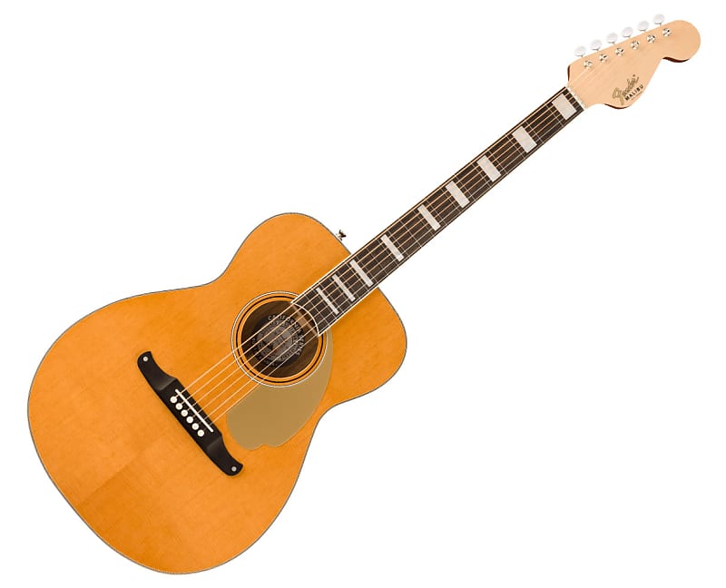 Fender Malibu Vintage A/E Guitar - Aged Natural w/ Ovangkol FB image 1