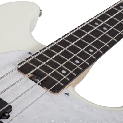 Schecter Banshee Solid Body Electric Bass Guitar Rosewood/Olympic White - 1442 image 8