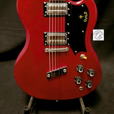 2022 Guild Newark St. Collection S-100 Polara in Cherry Red; Comes with Original Gig Bag and Pro-Setup! for sale