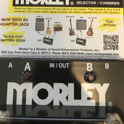 Morley ABY Selector Combiner Switch AB Box Pedal Footswitch-Free Ship image 2