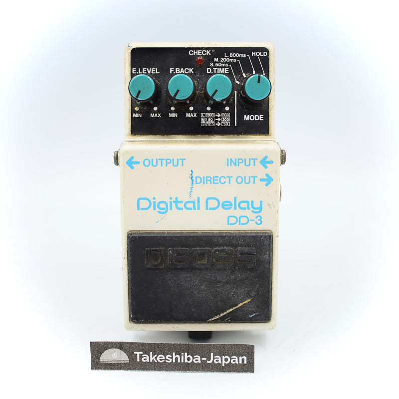 Boss DD-3 Digital Delay Long Chip 1988 Made in Japan Blue | Reverb