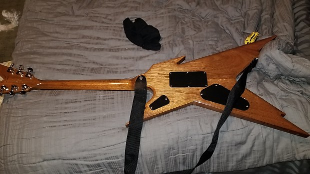 Dimebag Dean usa razorback flamed top Natural Wood Signed by Dimebag Dean usa razorback flamed top Natural Wood Signed by