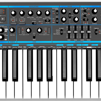 Novation Bass Station ll Analog Synthesizer Keyboard, 25-Key image 2