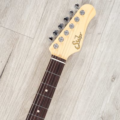 Suhr Classic JM Guitar, Rosewood Fretboard, S90 P90s, TP6 Bridge, Olympic White image 17
