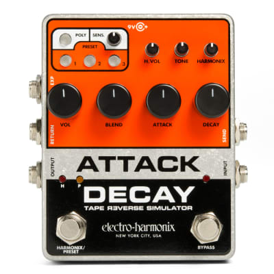 Electro-Harmonix Attack Decay Reverse Tape Simulator | Reverb