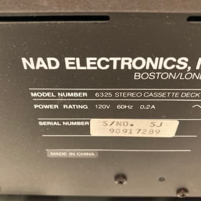 NAD Receiver, CD Player, Cassette Player Mid-80's - Dark Grey image 11