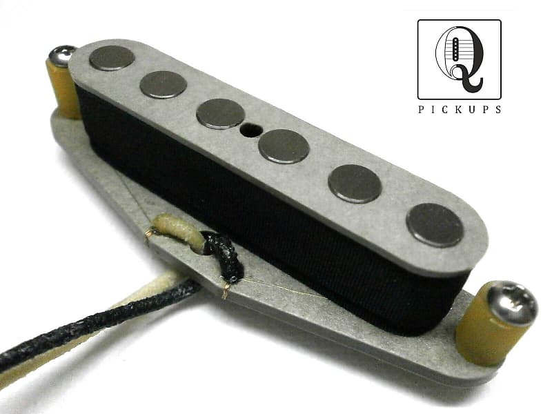 Telecaster Pickup Neck .250" QUARTER POUND Hand Wound Grey Fits Fender Guitar Nocaster Broadcaster image 1