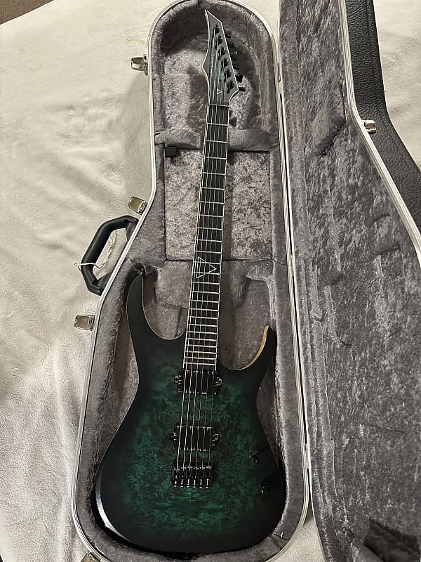 Aviator Guitars Predator 6 2018 Poplar Burl / Charcoal Burst