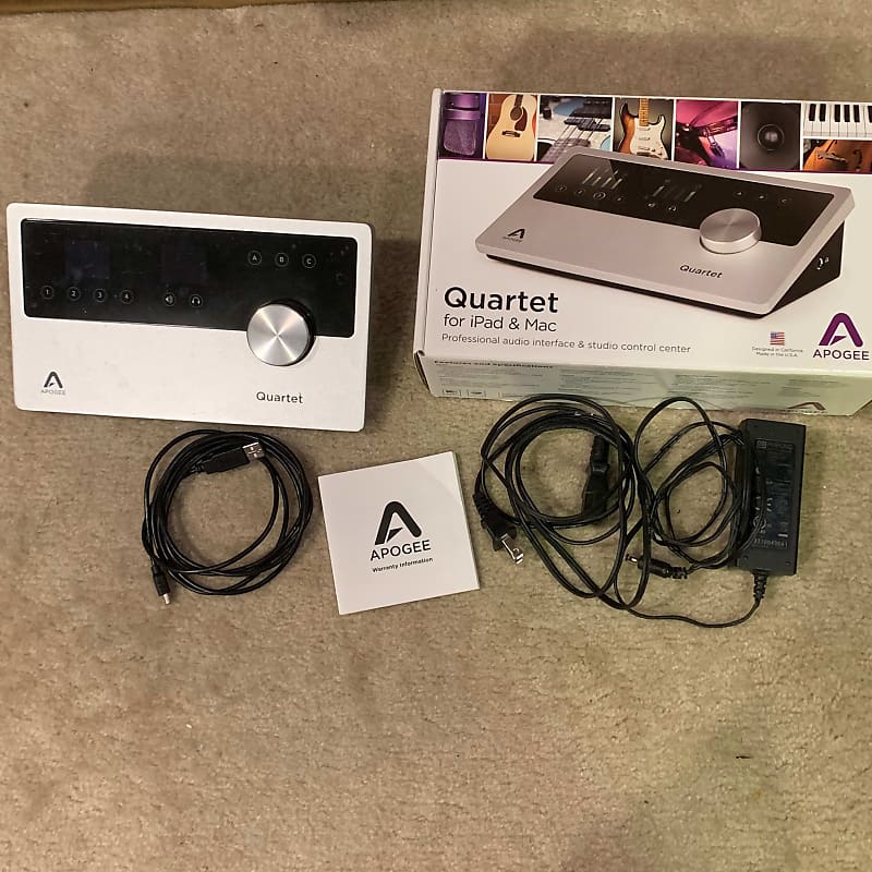 Apogee Quartet USB Audio Interface Silver | Reverb