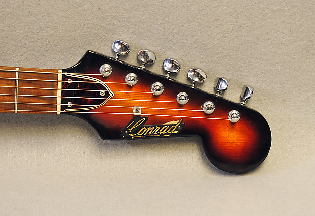 Conrad Vintage 1960s Electric Guitar Sunburst Made in Japan | Reverb