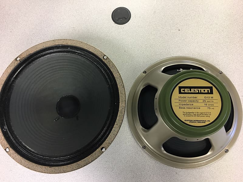 Celestion G12M Green Back PAIR of Speakers 25w 16 ohm, great 