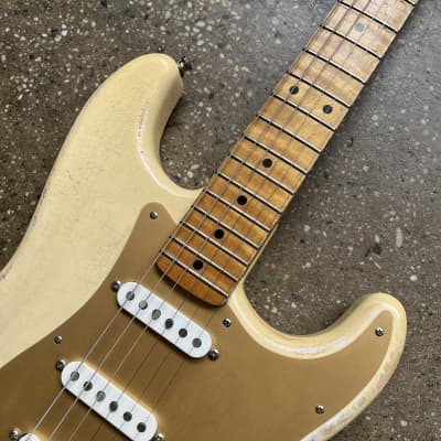 MJT VTS S-Style Aged Electric Guitar w/ Fender Headstock - Blonde image 3