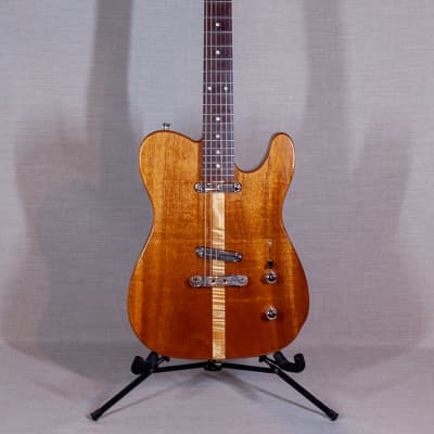 Rice Custom Natural Wood Electric guitar image 1