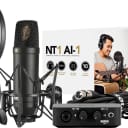 Rode NT1 AI-1 Complete Studio Kit w/Interface, Mic, Shockmount, PopShield, Cable