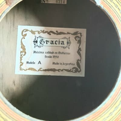 Gracia Model A Argentinian Classical Guitar Blank Canvas Project image 5