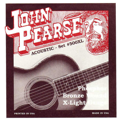 John Pearse Acoustic Strings Phosphor Bronze Extra Light 10-47 for sale